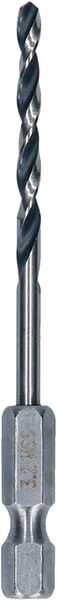 BOSCH Metal HSS Spiralbohrer, 3,2 x 36 x 75 mm, HEX 1/4“ Schaft