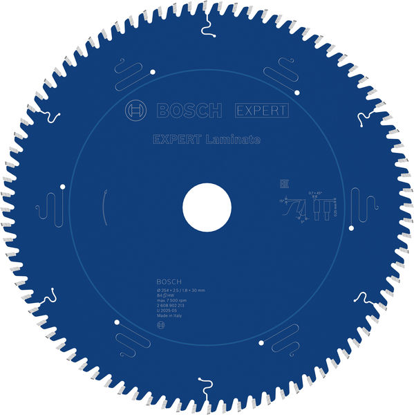 BOSCH EXPERT Laminat Kreissägeblatt, 254x30 mm, Z84