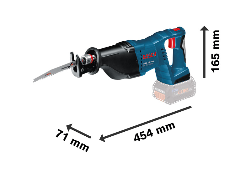 BOSCH Akku-Säbelsäge GSA 18V-LI, L-BOXX 238 mit 2 x Li-Ion-Akku 5,0 Ah, Säbelsägeblatt BOSCH Akku-Säbelsäge GSA 18V-LI, L-BOXX 238 mit 2 x Li-Ion-Akku 5,0 Ah, Säbelsägeblatt