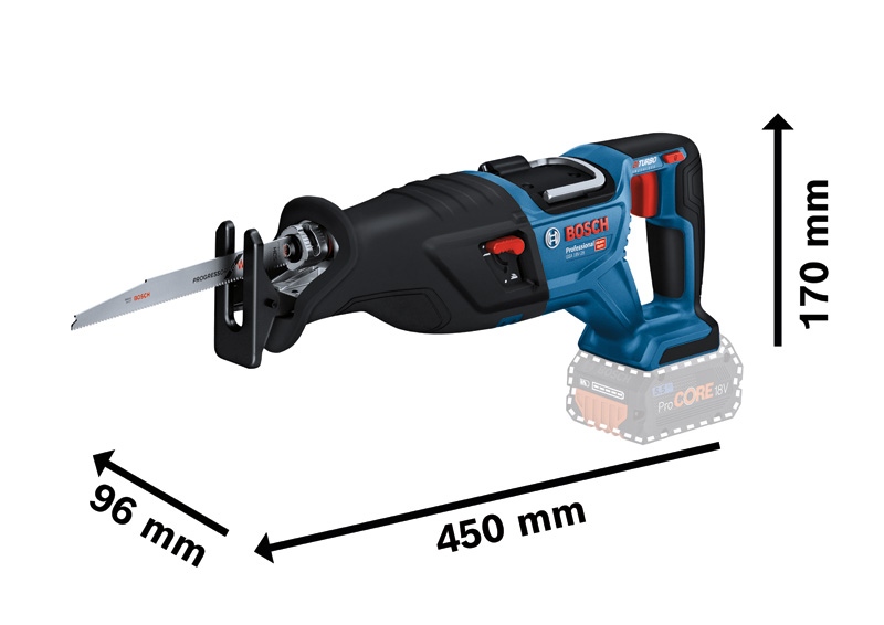 BOSCH Akku-Säbelsäge BITURBO GSA 18V-28, in L-BOXX 238