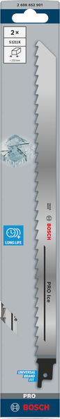 BOSCH PRO Ice S1211K Säbelsägeblatt, 1,25 x 19 x 300 mm, 5-tlg.
