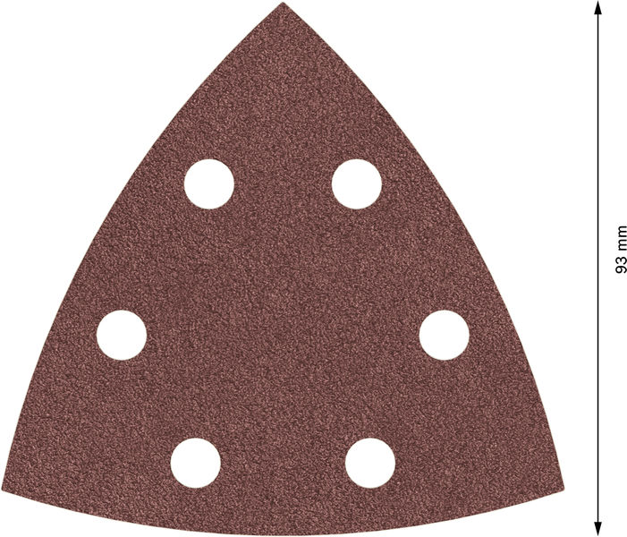 BOSCH PRO F460 Schleifblatt, 93 x 93 mm; G60, 5-tlg. BOSCH PRO F460 Schleifblatt, 93 x 93 mm; G60, 5-tlg.