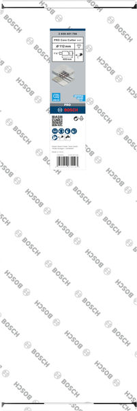 BOSCH PRO Nassbohrkrone, 112 x 450 mm, 1 1/4" UNC