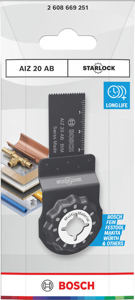 BOSCH AIZ 20 AB Multi Material Tauchsägeblatt, Starlock, 20 x 30 mm BOSCH AIZ 20 AB Multi Material Tauchsägeblatt, Starlock, 20 x 30 mm