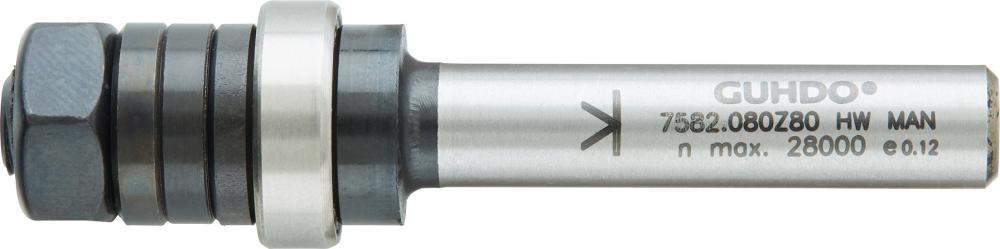GUHDO Aufnahmedorn einteilig mit Anlauflager D16 d8 S8