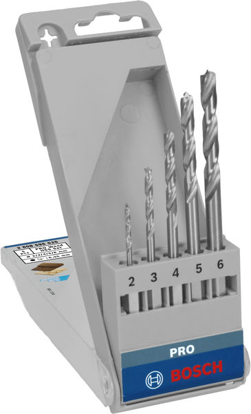 BOSCH PRO Wood HSS Holzspiralbohrer Set. 5-tlg.