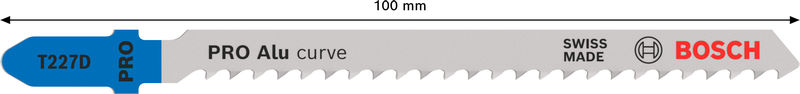 BOSCH PRO Alu curve T227D Stichsägeblatt, 100 mm, 100-tlg. BOSCH PRO Alu curve T227D Stichsägeblatt, 100 mm, 100-tlg.