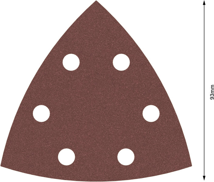 BOSCH PRO F460 Schleifblatt, 93 x 93 mm; G240, 5-tlg.