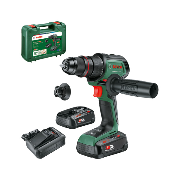 BOSCH Akku-Bohrschrauber AdvancedDrill 18V-80 QuickSnap, 2x Akku PBA 18V 2.5Ah