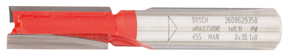BOSCH Nutfräser Expert for Wood, Carbide, 8 mm, D1 8 mm, L 19 mm, G 52 mm