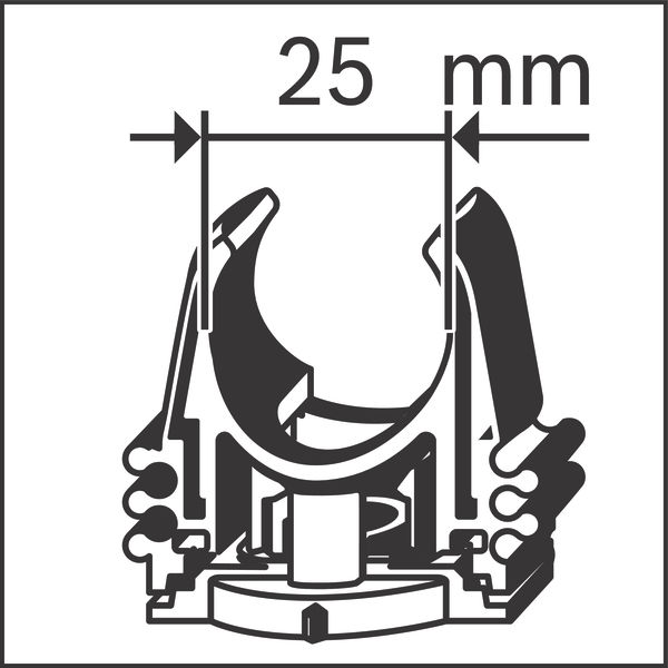 BOSCH PRO EPC Rohrclip, 25 mm BOSCH PRO EPC Rohrclip, 25 mm