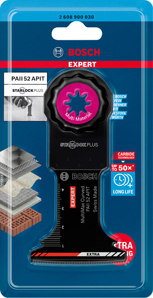 BOSCH EXPERT MultiMax PAII 52 APIT Blatt für Multifunktionswerkzeuge, 52 mm