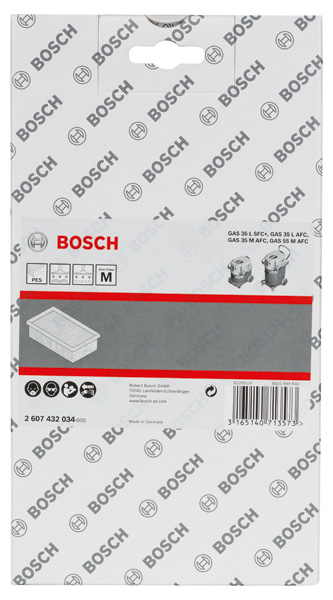 BOSCH Polyester-Flachfaltenfilter BOSCH Polyester-Flachfaltenfilter