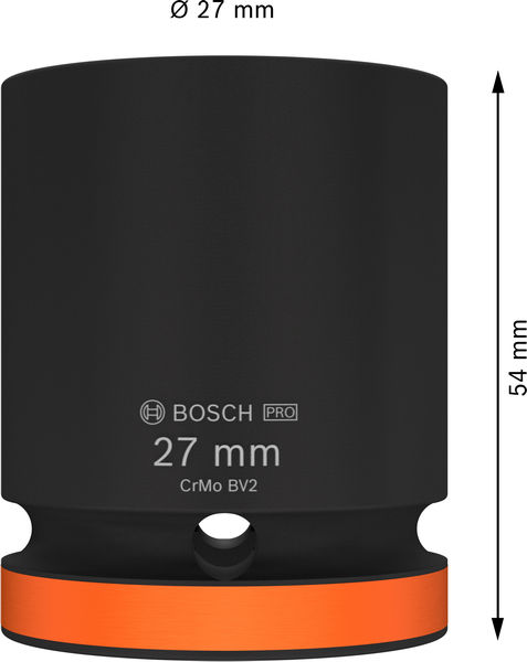 BOSCH PRO Impact Steckschlüsselsatz, 3/4", 27 mm, Standard BOSCH PRO Impact Steckschlüsselsatz, 3/4", 27 mm, Standard