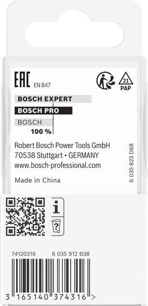 BOSCH PRO Abrundfräser, R 12,7, Schaft 6 mm