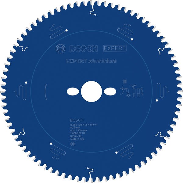BOSCH EXPERT Aluminium Kreissägeblatt, 260x30 mm, Z80
