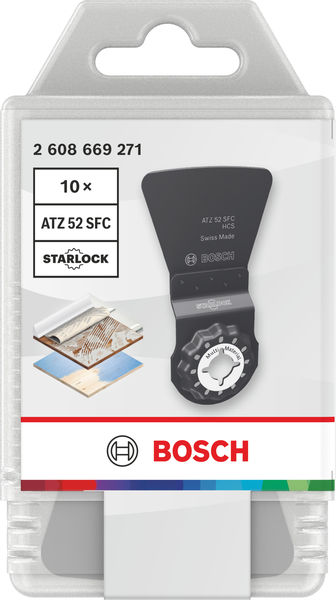 BOSCH ATZ 52 SFC Multi Material Tauchsägeblatt, Starlock, 52 x 40 mm, 10-tlg. BOSCH ATZ 52 SFC Multi Material Tauchsägeblatt, Starlock, 52 x 40 mm, 10-tlg.