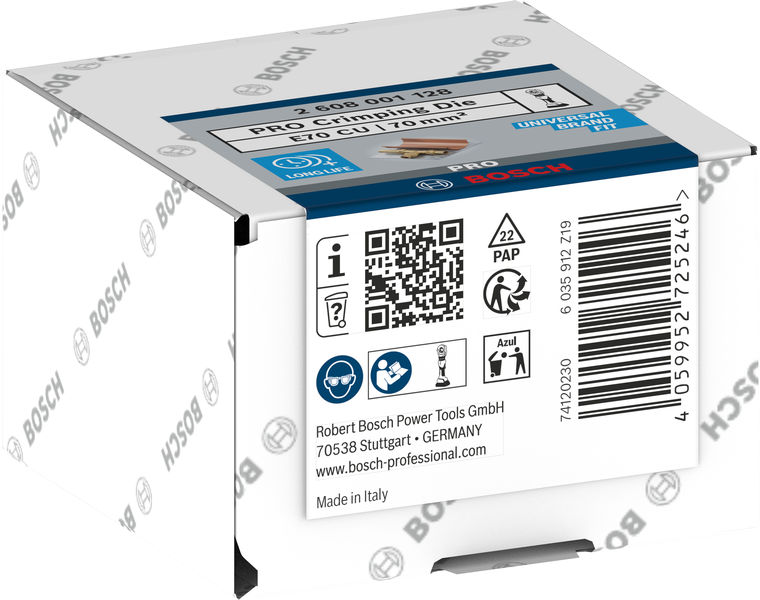 BOSCH PRO Presseinsatz, E70 CU, 70 mm², Kupfere BOSCH PRO Presseinsatz, E70 CU, 70 mm², Kupfere
