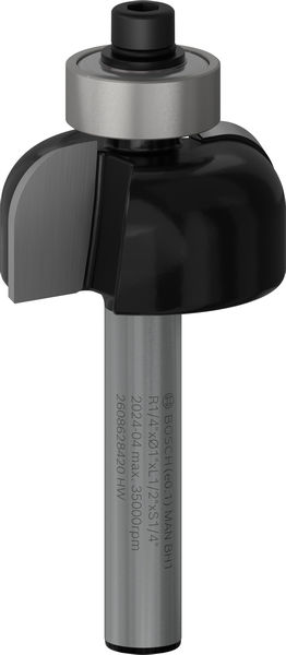 BOSCH PRO Hohlkehlfräser, L 1/4", Schaft 1/4"