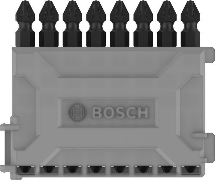 BOSCH PRO Impact Schrauberbit mit Doppelklingen und Pick and Click, PZ2, 65 mm, 8-tlg.