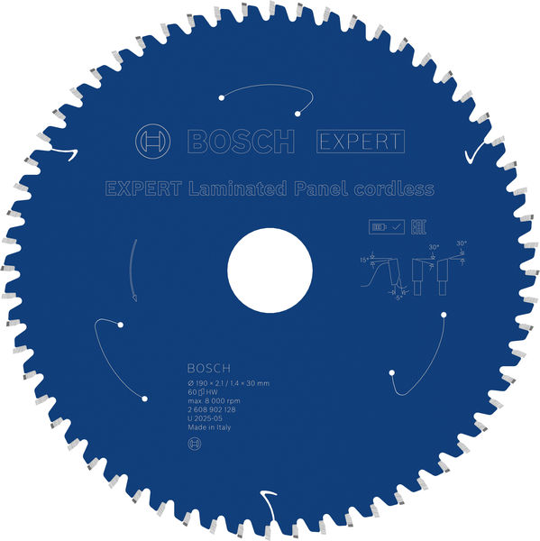 BOSCH EXPERT Laminated Panel Kreissägeblatt, 190x2,1x30 mm, Z60 BOSCH EXPERT Laminated Panel Kreissägeblatt, 190x2,1x30 mm, Z60