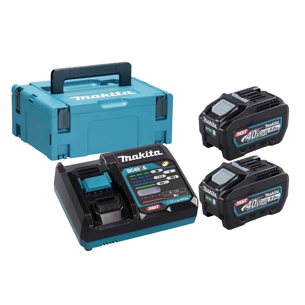 MAKITA Power Source Kit Li 40V 5,0Ah inkl. Schnellladegerät & 2 Akkus im MAKPAC MAKITA Power Source Kit Li 40V 5,0Ah inkl. Schnellladegerät & 2 Akkus im MAKPAC