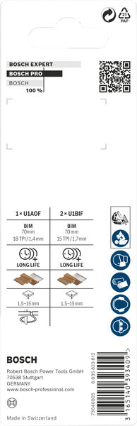 BOSCH PRO Laminate Set, U-Schaft, 3-tlg.