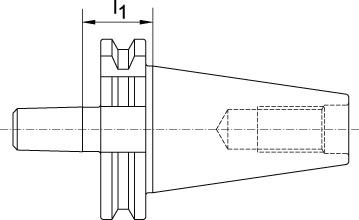 FORTIS Bohrfutteraufnahme DIN69871A SK50-B16 FORTIS