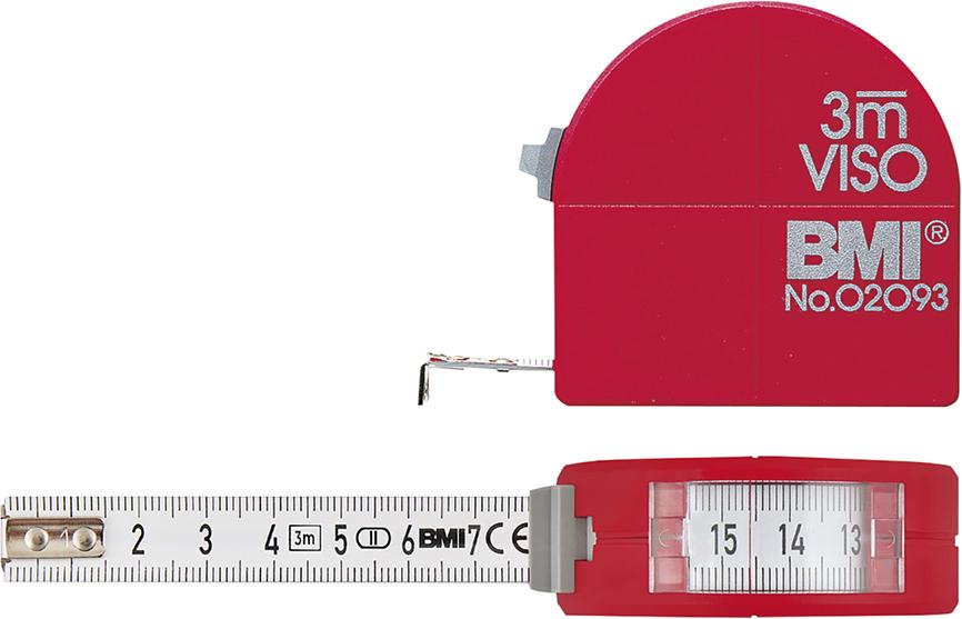 BMI Taschenbandmass m.Sichtf.3mx16mm m.Zirkel BMI