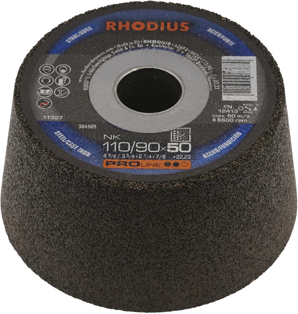 RHODIUS Schleiftopf NK 16 PRO 110/90 x 50 x 22,23mm P16Rhodius RHODIUS Schleiftopf NK 16 PRO 110/90 x 50 x 22,23mm P16Rhodius