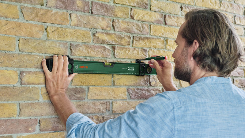 BOSCH Handwerkzeuge Wasserwaage 60 cm + Markierungsschieber BOSCH Handwerkzeuge Wasserwaage 60 cm + Markierungsschieber
