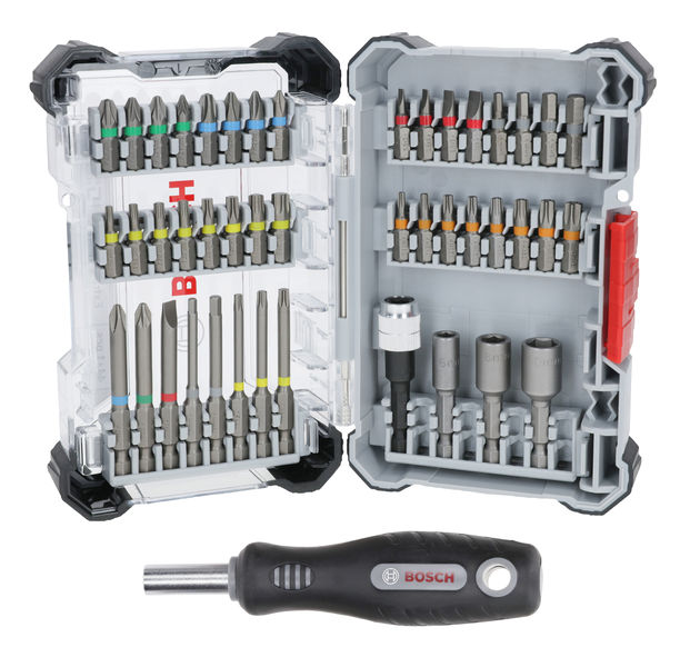 BOSCH Extra Hard Schrauberbit-Set, 44+1-tlg.