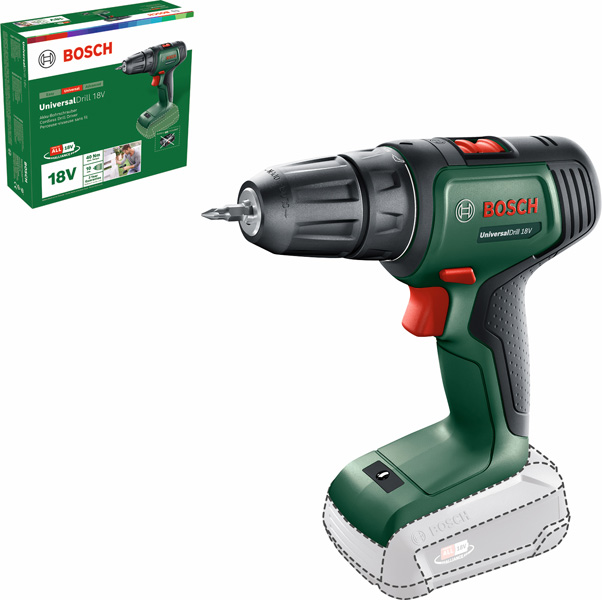 BOSCH Akku-Bohrschrauber UniversalDrill 18V ohne Akkupack BOSCH Akku-Bohrschrauber UniversalDrill 18V ohne Akkupack