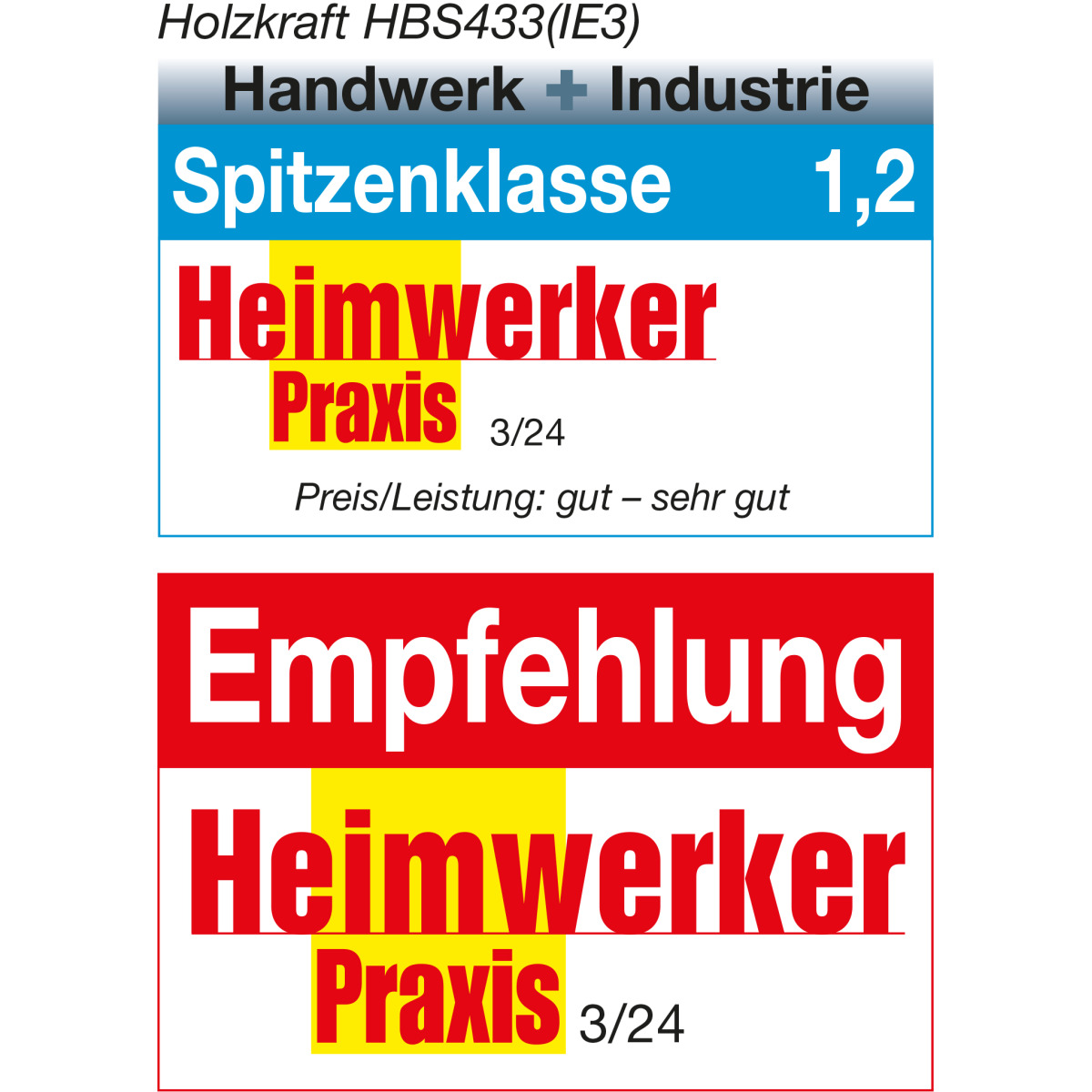 Holzkraft Holzbandsäge HBS 433 (IE3) Holzkraft Holzbandsäge HBS 433 (IE3)