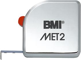 BMI Taschenbandmaß MET2 2mx13mm weiß BMI