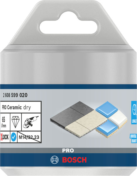 BOSCH PRO Ceramic dry Trockenbohrkrone, 65 x 35 mm, X-Lock