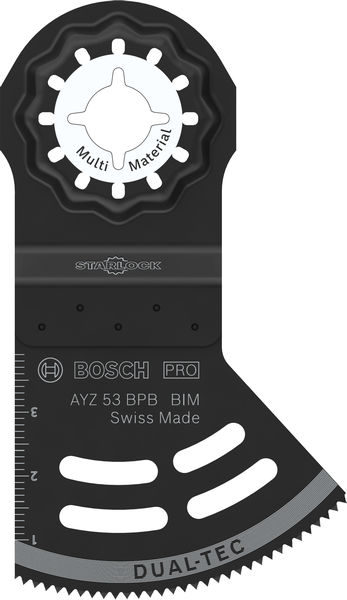 BOSCH PRO AYZ 53 BPB Dual-Tec Blatt für Multifunktionswerkzeuge, 53 x 40 mm, 5-tlg.
