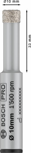 BOSCH PRO Ceramic dry Bohrer, 10 x 33 x 13 mm BOSCH PRO Ceramic dry Bohrer, 10 x 33 x 13 mm