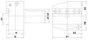 FORTIS Abstechhalter VDI rechts AR 40x32mm FORTIS