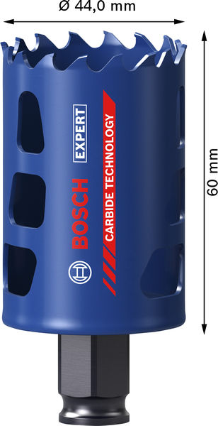 BOSCH EXPERT Multi Material Power Change Plus-Lochsäge, 44 x 60 mm