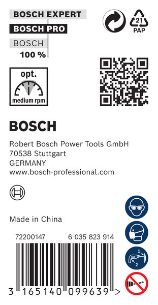 BOSCH PRO Wood Holzspiralbohrer, 12 x 340 x 400 mm