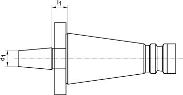 FORTIS Bohrfutteraufnahme DIN2080 SK40-B16 FORTIS FORTIS Bohrfutteraufnahme DIN2080 SK40-B16 FORTIS