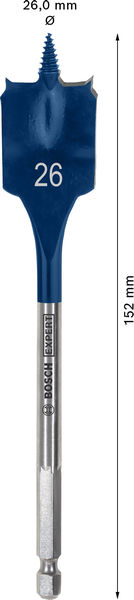 BOSCH EXPERT Self Cut Speed Flachfräsbohrer, 26 x 152 mm