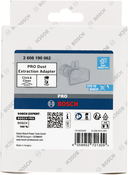 BOSCH PRO Absaugadapter, Kantenfräse