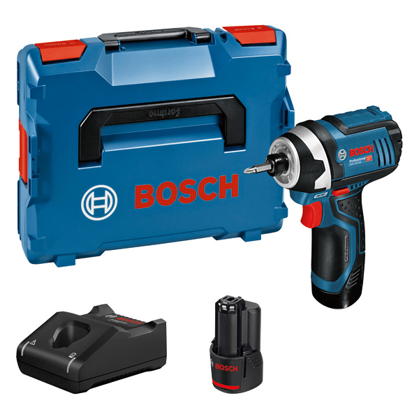 BOSCH Akku-Drehschlagschrauber GDR 12V-105, 2 x Akku GBA 12V 2.0Ah in L-BOXX BOSCH Akku-Drehschlagschrauber GDR 12V-105, 2 x Akku GBA 12V 2.0Ah in L-BOXX