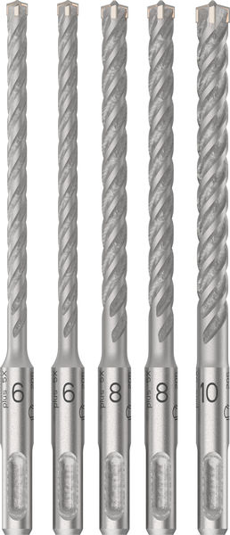 BOSCH PRO SDS plus-5X Hammerbohrer-Set, 6/6/8/8/10 mm, 5-tlg.