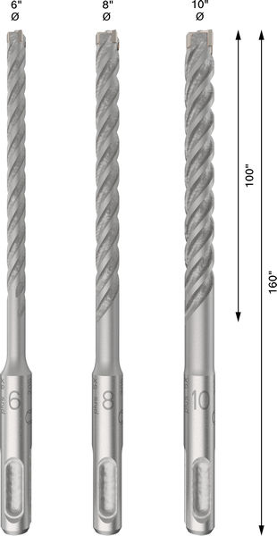 BOSCH PRO SDS plus-5X Hammerbohrer-Set, 6/8/10 mm, 3-tlg. BOSCH PRO SDS plus-5X Hammerbohrer-Set, 6/8/10 mm, 3-tlg.