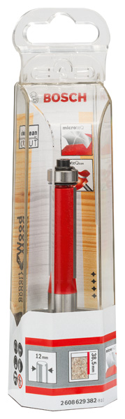 BOSCH Bündigfräser Expert for Wood Laminate, 12 mm, D1 12,7 mm, L 38,5 mm, G 93,6 mm