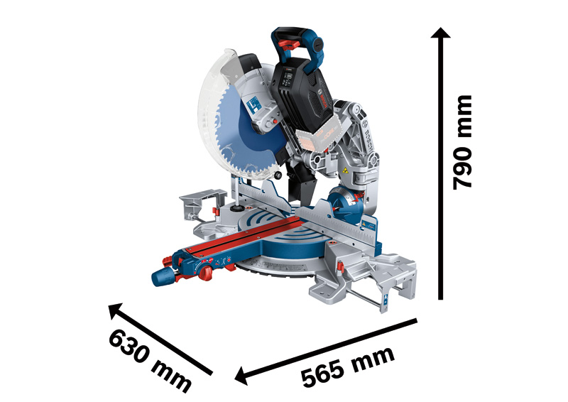 BOSCH Akku-Kapp- und Gehrungssäge GCM 18V-305 GDC, Karton