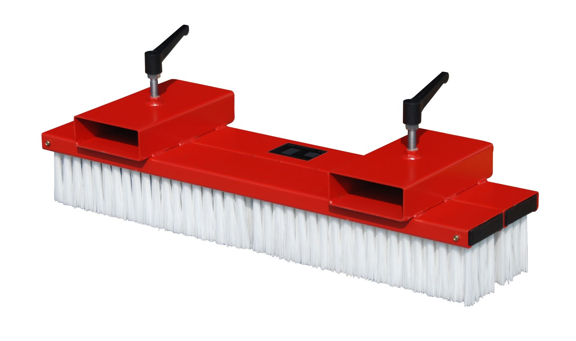 BAUER Gabelstapler-Kehrbesen SKB-O 100, lackiert, RAL 3000 Feuerrot